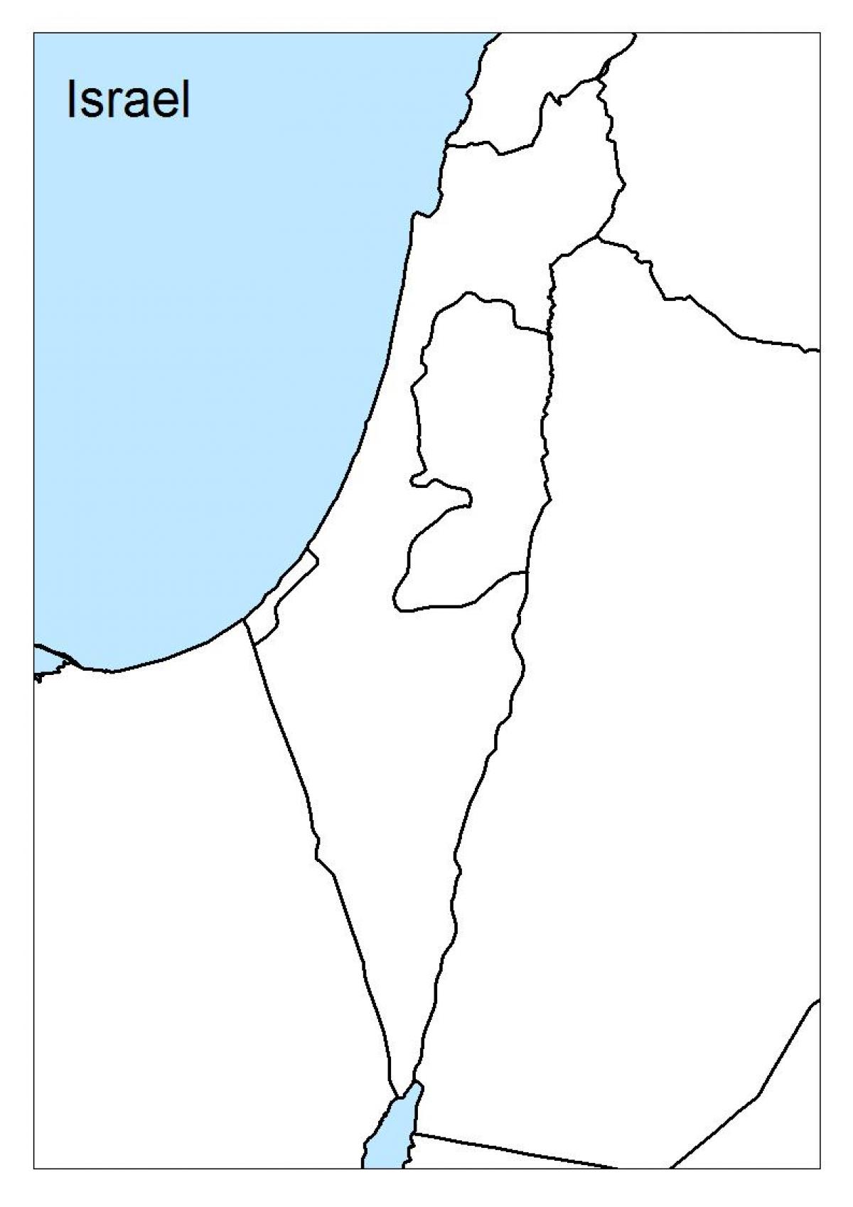 карта Израиля пустым
