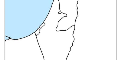Карта Израиля пустым