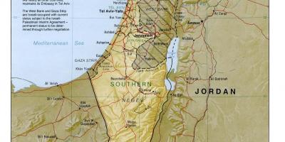 Карта Израиля география 
