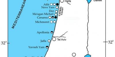 Карта Израиля порты