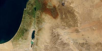 Карта Израиля спутниковое 